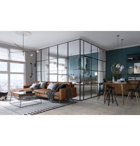 Vách ngăn kính cường lực 07