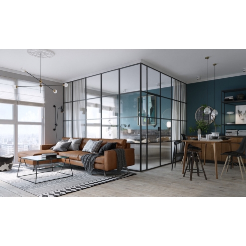 Vách ngăn kính cường lực 07